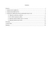 Migrantų problema šiuolaikiniame pasaulyje