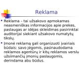 Naujo produkto įvedimo į rinką rėmimas įmonės pavyzdžiu 8 puslapis