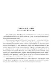 Pareigybių/darbo vietų analizė, užmokesčio sistema ir personalo parinkimo procedūra: UAB "Venta" 3 puslapis