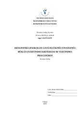 Skolininko (paskolos gavėjo) ūkinės finansinės būklės įvertinimo kriterijai ir vertinimo procedūros