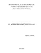 Transporto įmonės valdymas: UAB "Busturas"