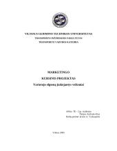 Vartotojo elgseną įtakojantys veiksniai