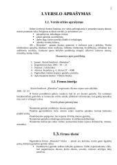 Verslo planas: duonos gaminiai AB "Riestukas" 2 puslapis