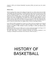 History of Basketball 4 puslapis