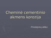 Cheminė cementinio akmens korozija