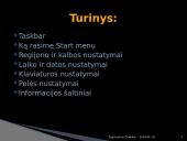 Operacinės sistemos MS Windows taikymas 3 puslapis