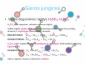 Siera. Radimas. Gavimas. Panaudojimas. Cheminės savybės. Sieros junginiai. 11 puslapis