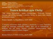 Viljamo Šekspyro dramų pastatymai Lietuvoje ir Europoje 18 puslapis