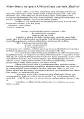 Moteriškumo samprata Mickevičiaus poemoje "Gražina"