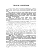 Etiketas ir jo svarba versle