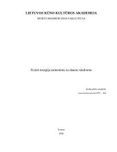 Fizinė terapija asmenims su Dauno sindromu