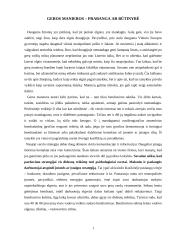 Geros manieros - prabanga ar būtinybė