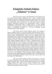 Klaipėdos "Atlanto" futbolo klubas 2 puslapis