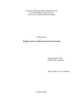 Neigiamų "Metų" veikėjų charakterizavimo principai