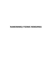 Rankininkų fizinis rengimas