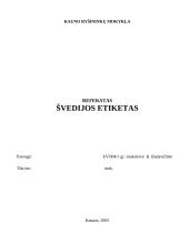 Švedijos etiketas