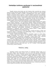 Vokietijos kultūros savitumai ir nacionaliniai ypatumai