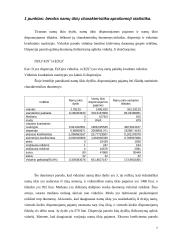 Ūkio statistikos ir ekonometrijos kursinis projektas 7 puslapis