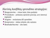 Konfliktas – tai priešingų nuomonių, interesų, pozicijų susidūrimas 8 puslapis