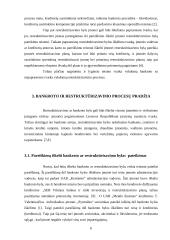 Bankroto ir restruktūrizavimo proceso ypatumų palyginimas 6 puslapis