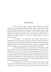 Europos Sąjungos (ES) informacinės visuomenės plėtros programų apžvalga 11 puslapis
