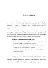 Europos Sąjungos (ES) informacinės visuomenės plėtros programų apžvalga 7 puslapis