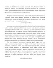 Informacija, jos kaupimas, apdorojimas, perdavimas, išraiška, klasifikavimas 4 puslapis