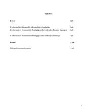 Informacinės visuomenės technologijų raidos tendencijos Europos Sąjungoje (ES) ir Lietuvoje 2 puslapis