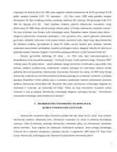 Informacinės visuomenės technologijų raidos tendencijos Europos Sąjungoje (ES) ir Lietuvoje 8 puslapis