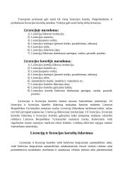 Licencijų rūšys, naudojimosi jomis sąlygos 5 puslapis