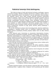 Faktoriai, lemiantys fizinį darbingumą