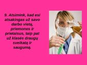 Darbo sauga laboratorijoje 19 puslapis