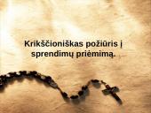 Krikščioniškasis požiūris 9 puslapis