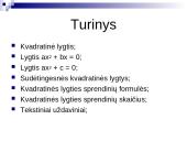 Kvadratinės lygtys 2 puslapis