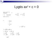 Kvadratinės lygtys 5 puslapis