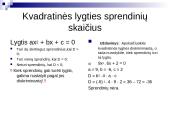 Kvadratinės lygtys 8 puslapis