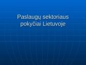 Paslaugų sektoriaus pokyčiai Lietuvoje