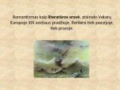Romantizmo epochos charakteristika 9 puslapis