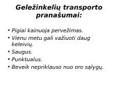 Transporto svarba ir įvairovė 15 puslapis