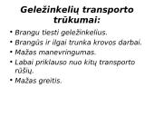 Transporto svarba ir įvairovė 16 puslapis