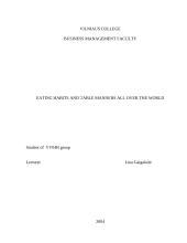 Eating habits and table manners all over the world