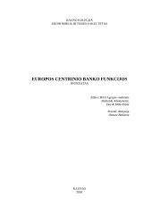 Europos centrinio banko (ECB) funkcijos