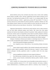 Įmonių bankroto teisinis reguliavimas 5 puslapis