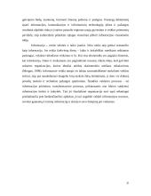 Informacijos samprata: panaudojimas, saugojimas, galimi informacijos poreikiai 20 puslapis