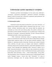 Informacijos samprata: panaudojimas, saugojimas, galimi informacijos poreikiai 3 puslapis