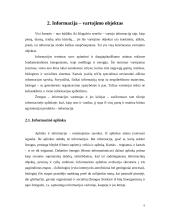 Informacijos samprata: panaudojimas, saugojimas, galimi informacijos poreikiai 6 puslapis