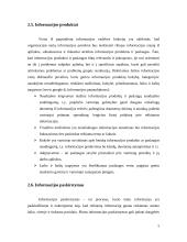 Informacijos samprata: panaudojimas, saugojimas, galimi informacijos poreikiai 9 puslapis