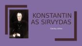 Konstantinas Sirvydas  1 puslapis