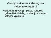 Viešojo sektoriaus organizacijų strateginis valdymas 5 puslapis