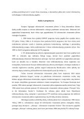 Informacinės visuomenės kūrimosi Lietuvoje ir Europos sąjungos šalyse ypatumai 5 puslapis